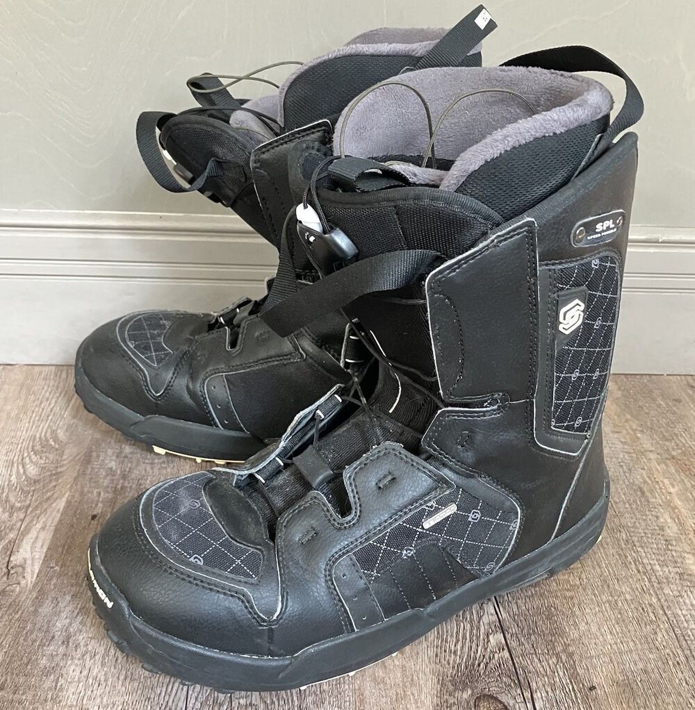 Salomon Symbio Snowboard Boots Men’s Size 9 Speed Power Lace Auto Fit Black